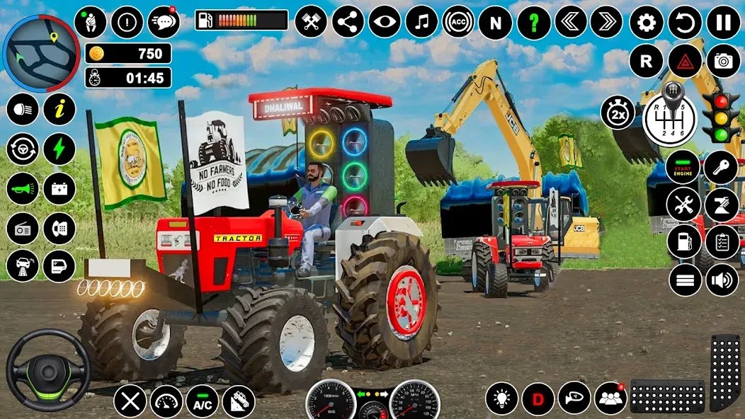 Скачать взлом Tractor Driving - Tractor Game [MOD: без рекламы и много денег] — скриншот 3