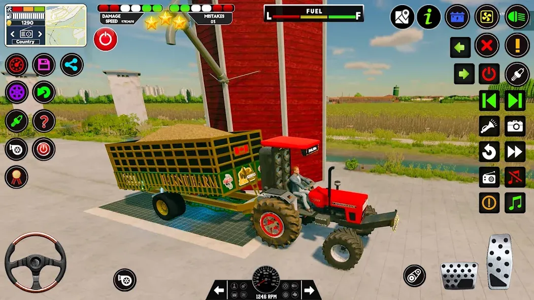 Скачать взлом Tractor Driving - Tractor Game [MOD: без рекламы и много денег] — скриншот 4