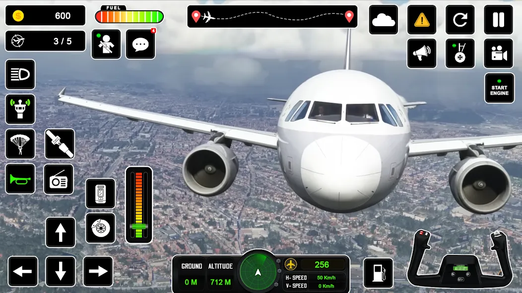 Взломанная Pilot Simulator: Airplane Game [MOD: безлимитные деньги и все самолеты] на Андроид — скриншот 2