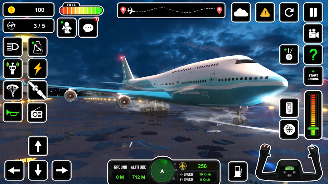 Взломанная Pilot Simulator: Airplane Game [MOD: безлимитные деньги и все самолеты] на Андроид — скриншот 3