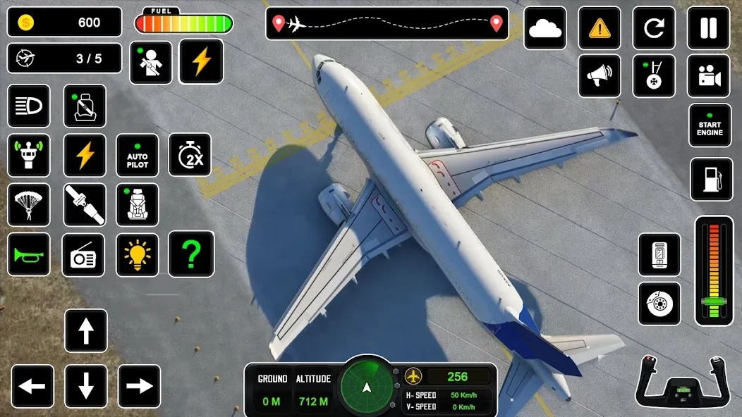 Взломанная Pilot Simulator: Airplane Game [MOD: безлимитные деньги и все самолеты] на Андроид — скриншот 4