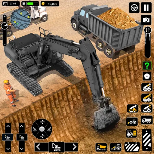 Скачать взлом Snow Offroad Construction Game [MOD: безлимитные деньги и топливо] — скриншот 1