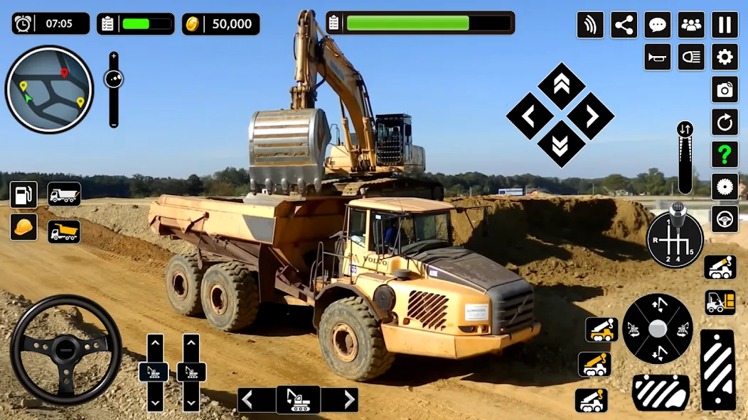 Скачать взлом Snow Offroad Construction Game [MOD: безлимитные деньги и топливо] — скриншот 5