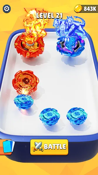Spinner Battle: Merge Master [MOD: безлимитные монеты и все скины] — Скачать бесплатно (APK) — скриншот 1