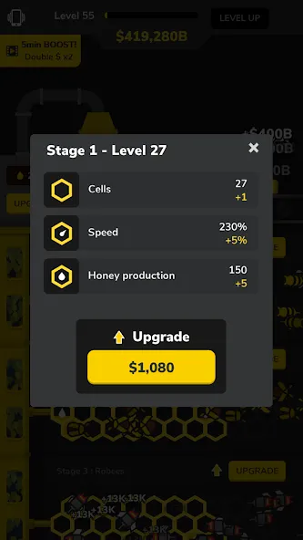 Idle Bee Factory Tycoon [MOD: безлимитные деньги и ресурсы] на Андроид — скриншот 2