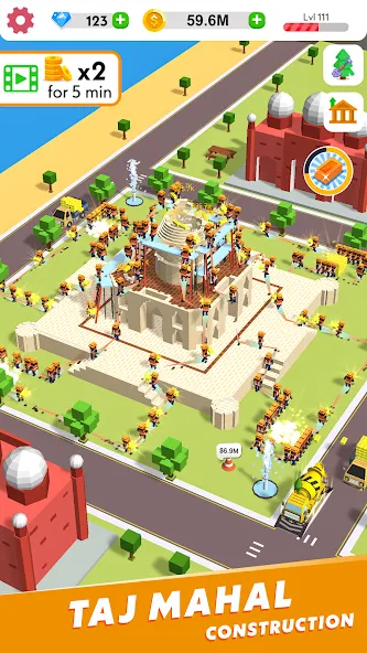 Скачать взлом Idle Construction 3D [MOD: безлимитные деньги и ресурсы] — скриншот 5