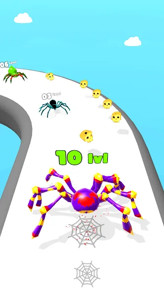 Скачать Insect Run - Spider Evolution [MOD: без рекламы и много денег] — скриншот 2