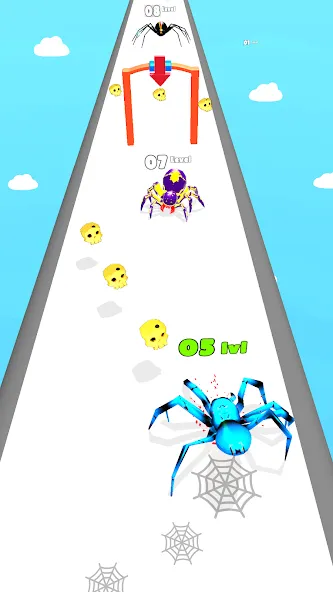Скачать Insect Run - Spider Evolution [MOD: без рекламы и много денег] — скриншот 3
