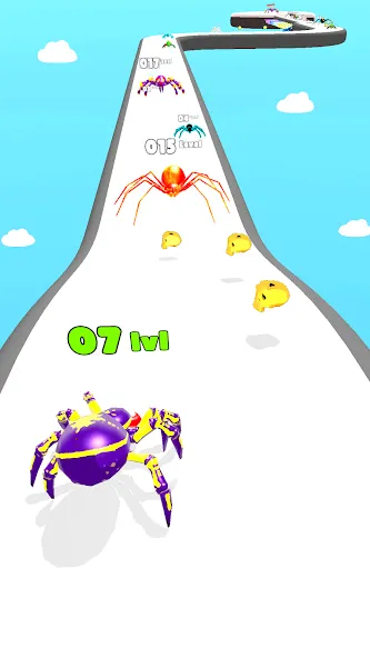 Скачать Insect Run - Spider Evolution [MOD: без рекламы и много денег] — скриншот 4