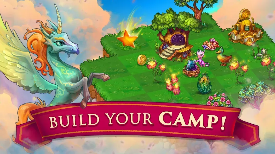 Скачать Merge Dragons! [MOD: безлимитные ресурсы и быстрый прогресс] на телефон — скриншот 4