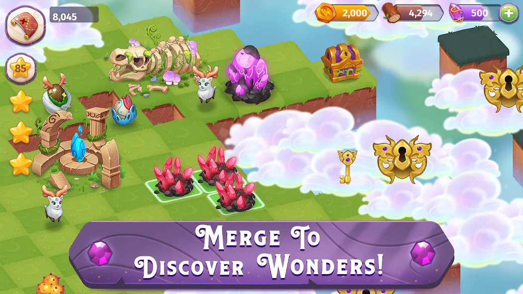 Merge Magic! [MOD: безлимитные ресурсы и открыты все уровни] последняя версия — скриншот 1