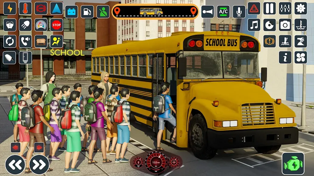 School Bus 3d : City Bus Games [MOD: безлимитные деньги и все автобусы] последняя версия — скриншот 3