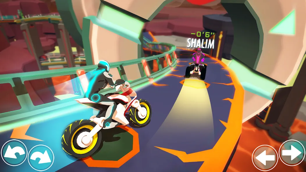 Gravity Rider: Space Bike Race [MOD: безлимитные деньги и топливо] на Андроид — скриншот 4