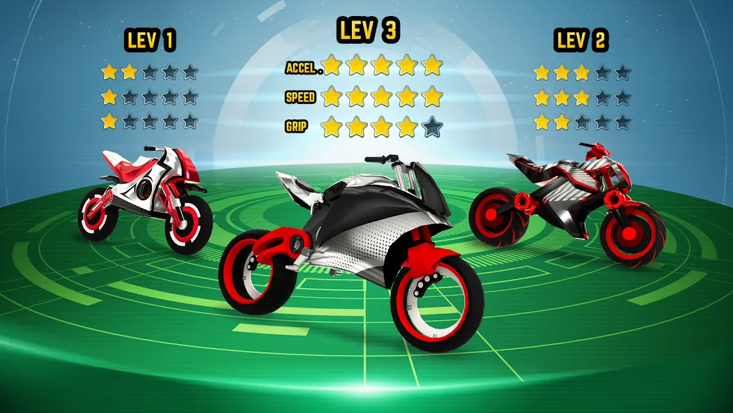 Gravity Rider: Space Bike Race [MOD: безлимитные деньги и топливо] на Андроид — скриншот 5