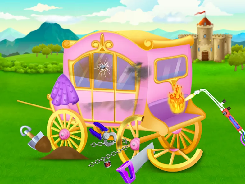 Скачать Princess house cleaning advent [MOD: безлимитные монеты и все комнаты открыты] на телефон — скриншот 2
