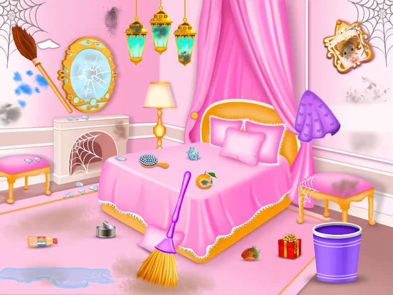 Скачать Princess house cleaning advent [MOD: безлимитные монеты и все комнаты открыты] на телефон — скриншот 4