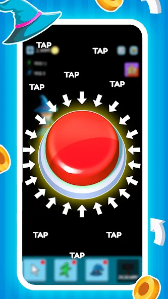 Скачать Green button: Press the Button [MOD: без рекламы и бесконечные нажатия] — скриншот 1