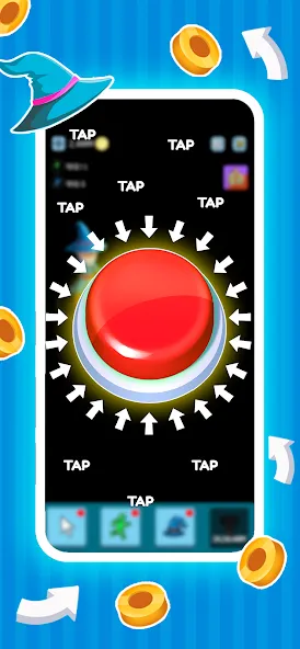 Скачать Green button: Press the Button [MOD: без рекламы и бесконечные нажатия] — скриншот 4