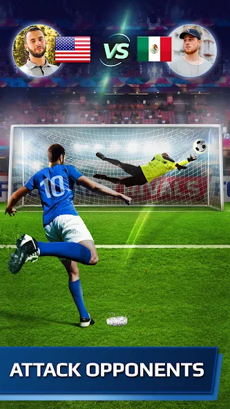 Football Rivals: Soccer Game [MOD: безлимитные монеты и энергия] последняя версия — скриншот 1