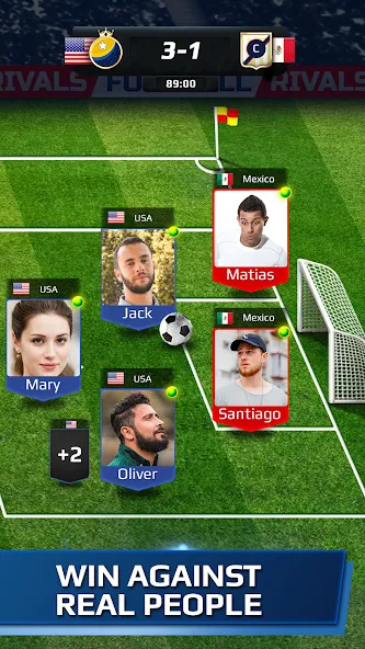 Football Rivals: Soccer Game [MOD: безлимитные монеты и энергия] последняя версия — скриншот 3