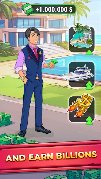 Rich Inc. Business & Idle Life [MOD: много денег и алмазов] на Андроид — скриншот 2