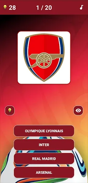 Guess the Soccer Logo Quiz [MOD: открыты все футбольные логотипы] на Андроид — скриншот 1