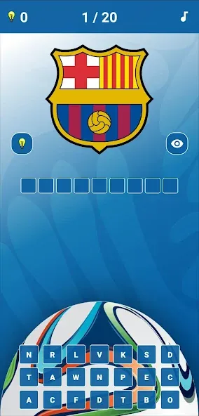 Soccer Clubs Logo Quiz [MOD: открыты все футбольные клубы] — Скачать бесплатно (APK) — скриншот 1