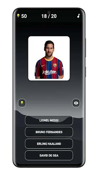 Взломанная Guess The Soccer Player Quiz [MOD: открыты все уровни и подсказки] на Андроид — скриншот 1