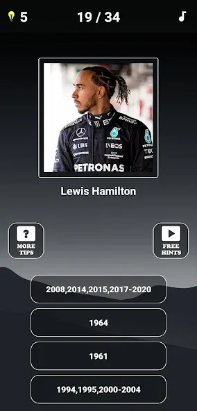 Formula 1:Guess F1 Driver Quiz [MOD: все гонщики разблокированы] (Бесплатно / APK) — скриншот 4