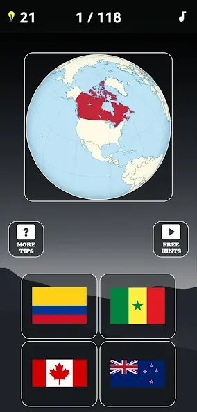 Скачать взлом Guess the World Map Quiz [MOD: открыты все страны и уровни] — скриншот 2