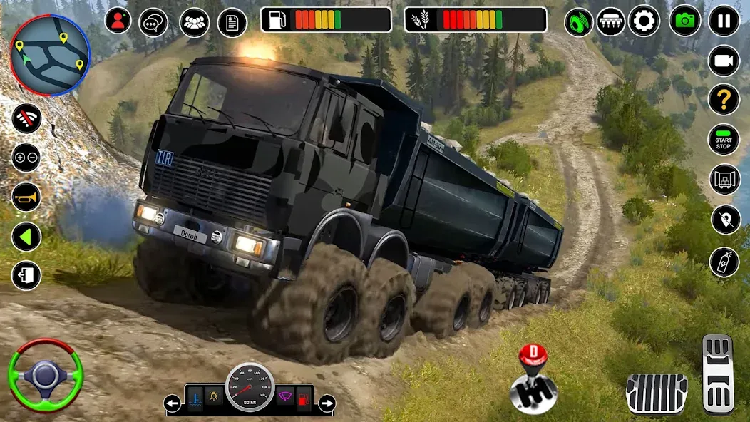 Offroad Mud Truck Simulator 3D [MOD: безлимитные деньги и топливо] (Бесплатно / APK) — скриншот 1