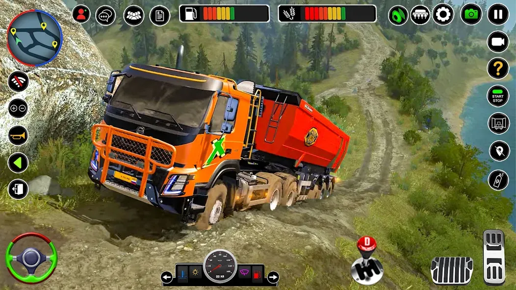 Offroad Mud Truck Simulator 3D [MOD: безлимитные деньги и топливо] (Бесплатно / APK) — скриншот 3