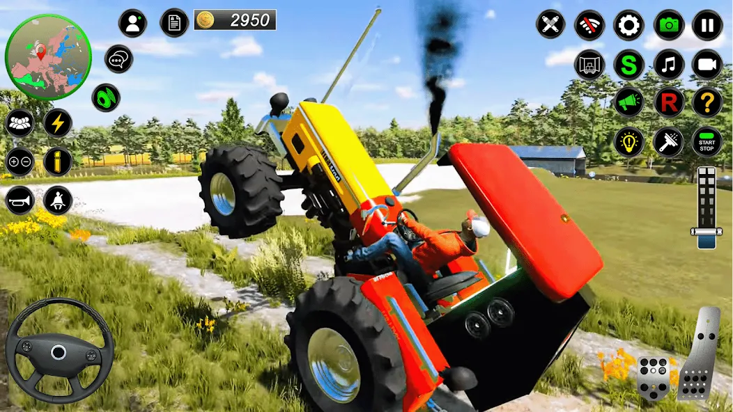 Real Farmer Tractor Drive Game [MOD: безлимитные деньги и топливо] — Скачать бесплатно (APK) — скриншот 1
