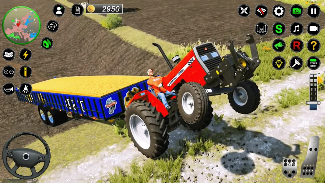 Real Farmer Tractor Drive Game [MOD: безлимитные деньги и топливо] — Скачать бесплатно (APK) — скриншот 2