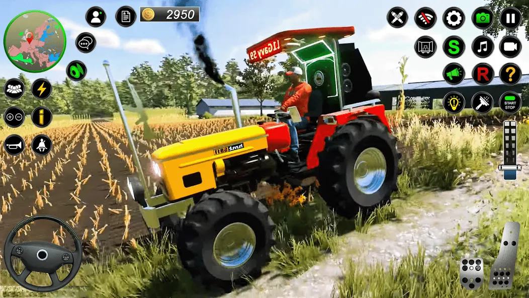 Real Farmer Tractor Drive Game [MOD: безлимитные деньги и топливо] — Скачать бесплатно (APK) — скриншот 3