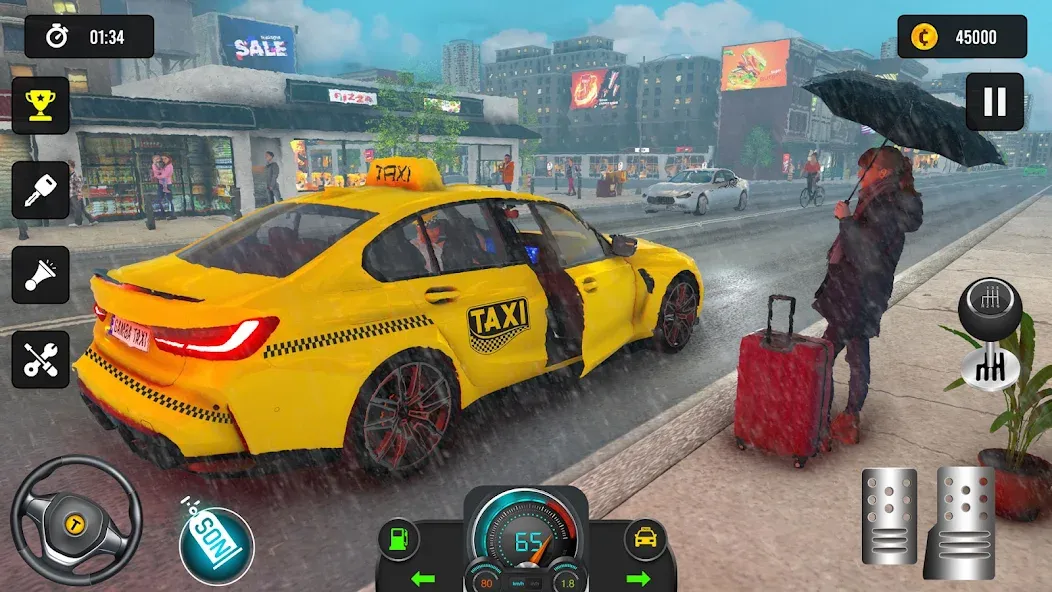 Taxi Simulator 3d Taxi Driver [MOD: безлимитные деньги и машины] (Бесплатно / APK) — скриншот 2