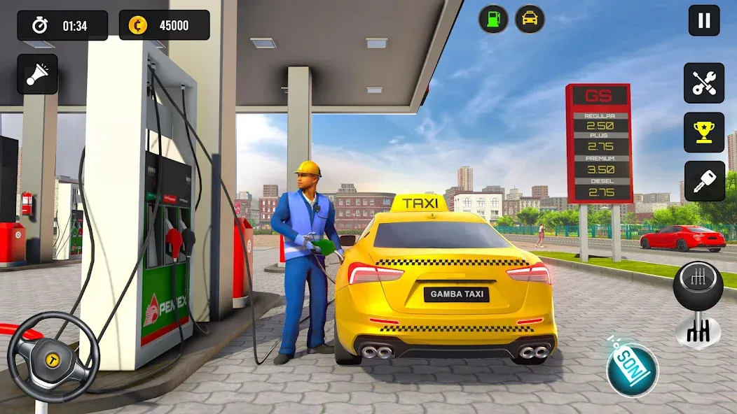 Taxi Simulator 3d Taxi Driver [MOD: безлимитные деньги и машины] (Бесплатно / APK) — скриншот 3