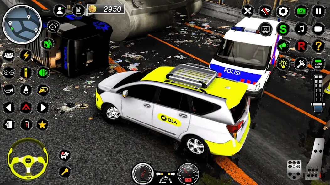 Скачать City Taxi Games Taxi Simulator [MOD: безлимитные деньги и топливо] — скриншот 2