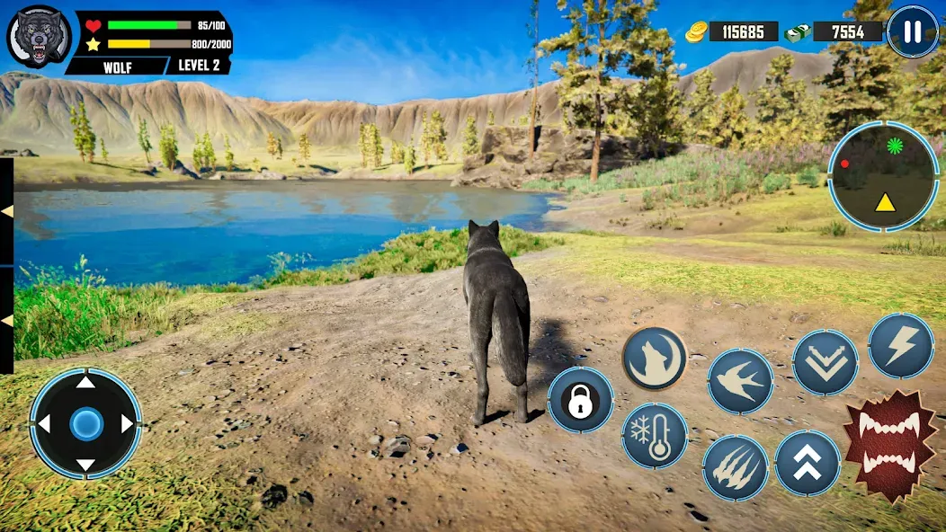 Скачать Wild Wolf Simulator Games [MOD: безлимитные деньги и энергия] — скриншот 2