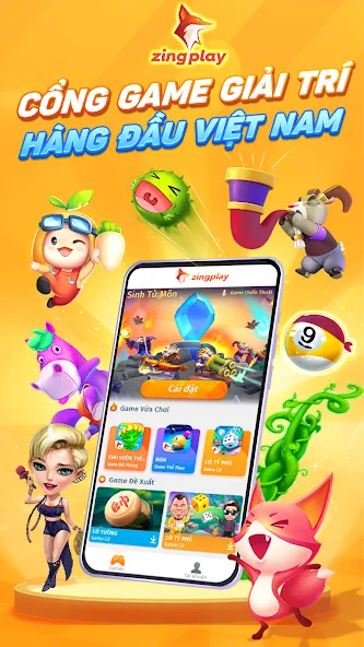 ZingPlay HD Cổng game giải trí [MOD: безлимитные монеты и бонусы] — Скачать бесплатно (APK) — скриншот 1
