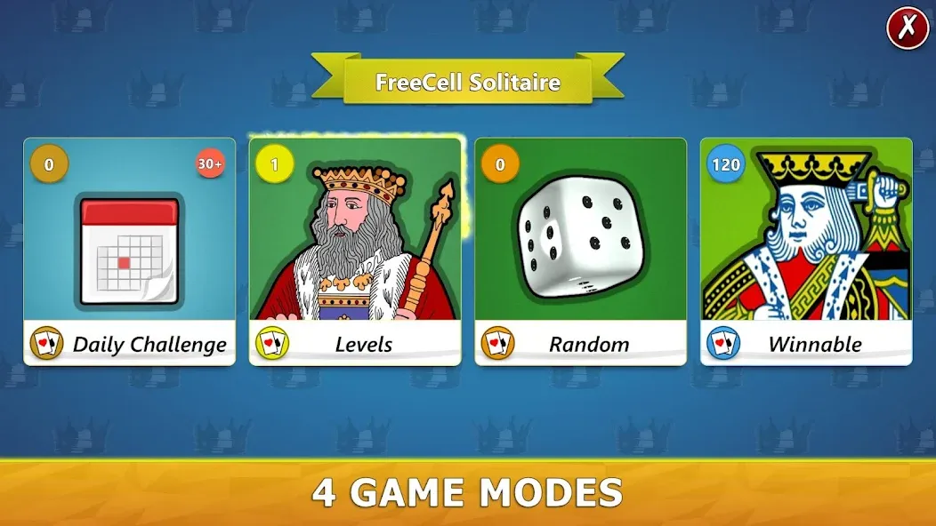 Скачать FreeCell Solitaire - Card Game [MOD: безлимитные подсказки и отмена ходов] на телефон — скриншот 3