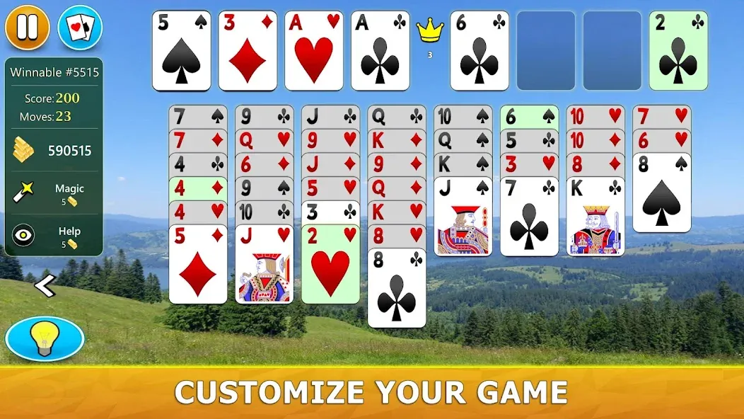 Скачать FreeCell Solitaire - Card Game [MOD: безлимитные подсказки и отмена ходов] на телефон — скриншот 4