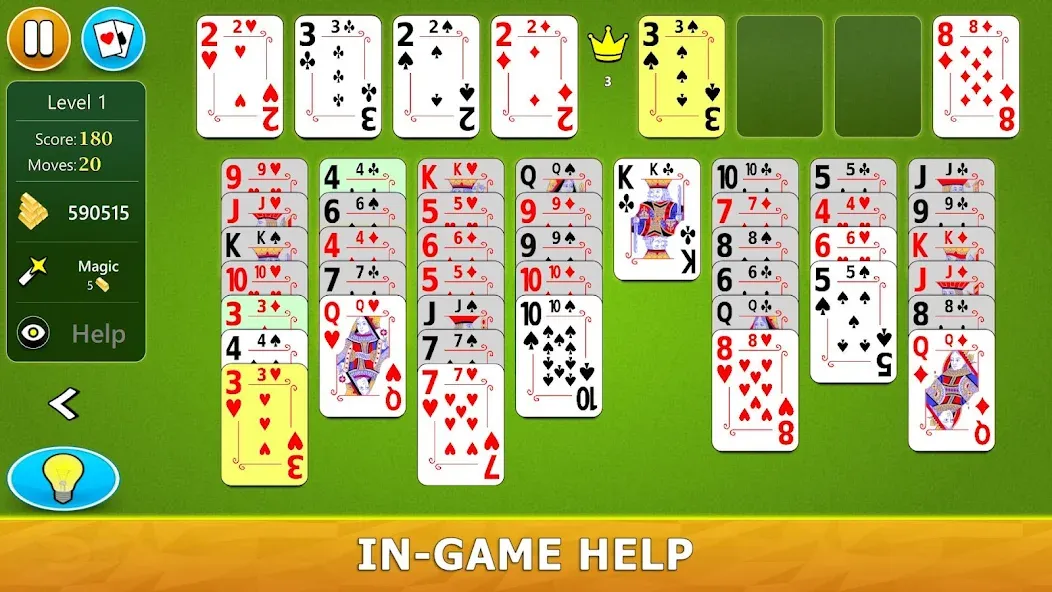 Скачать FreeCell Solitaire - Card Game [MOD: безлимитные подсказки и отмена ходов] на телефон — скриншот 5