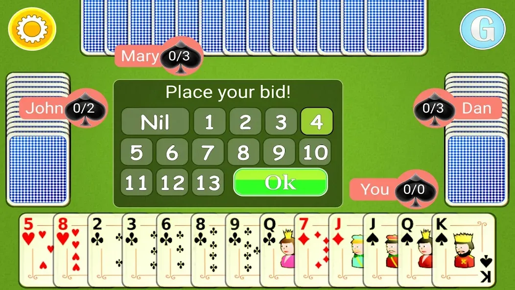 Скачать Spades Mobile [MOD: без рекламы и бесконечные монеты] на телефон — скриншот 4