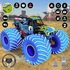 Скачать Extreme Monster Truck Game 3D [MOD: безлимитные деньги и топливо]