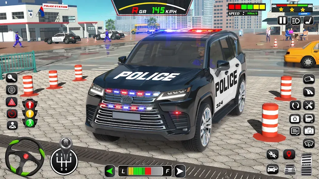 Police Car Driving School Game [MOD: безлимитные деньги и все машины] последняя версия — скриншот 1