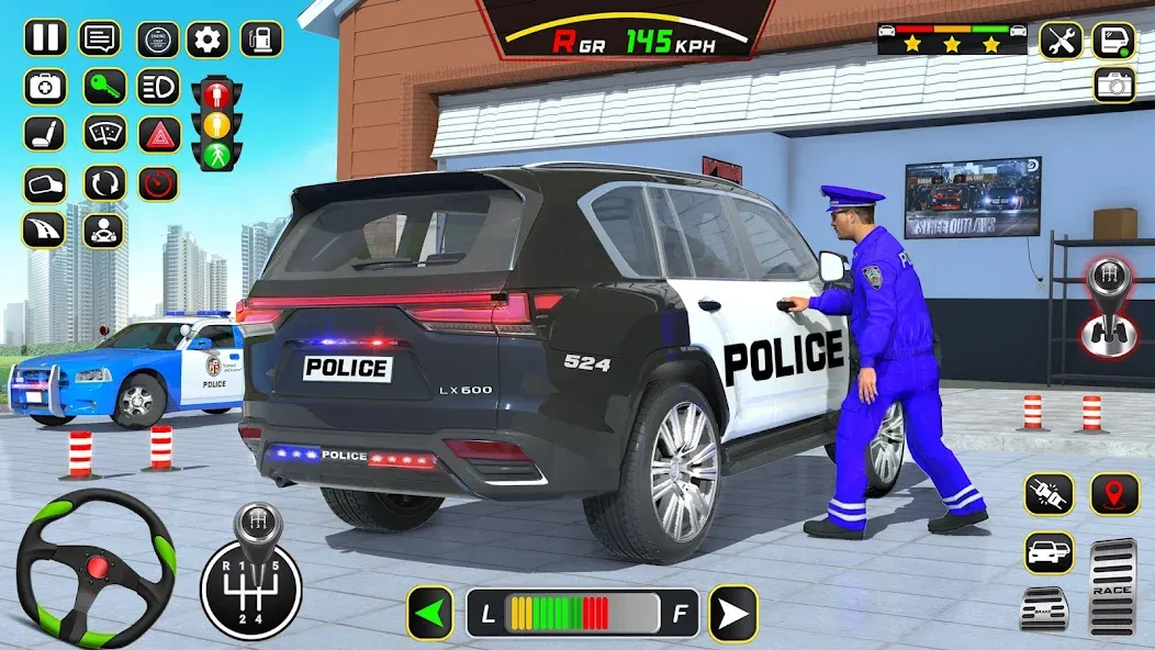 Police Car Driving School Game [MOD: безлимитные деньги и все машины] последняя версия — скриншот 2