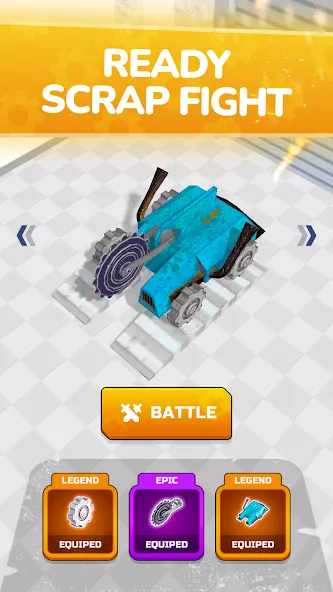 Scrap Robot Fighting [MOD: много металлолома и мощное оружие] на Андроид — скриншот 2