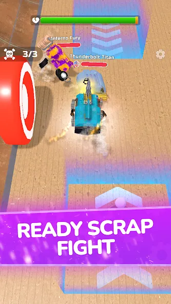 Scrap Robot Fighting [MOD: много металлолома и мощное оружие] на Андроид — скриншот 3