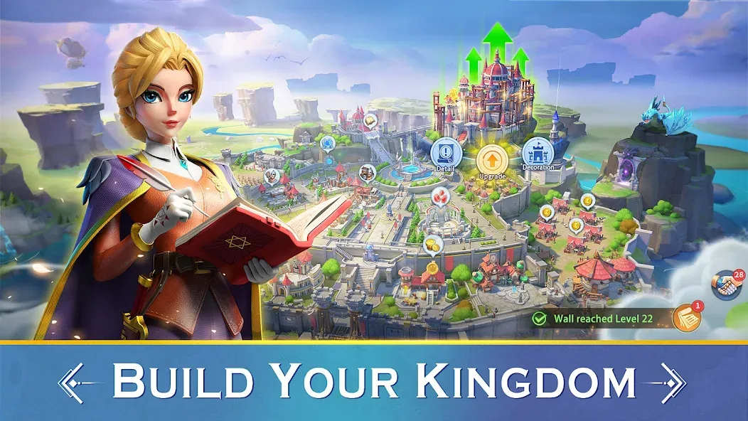 Infinity Kingdom [MOD: безлимитные ресурсы и ускоренное строительство] (Бесплатно / APK) — скриншот 2